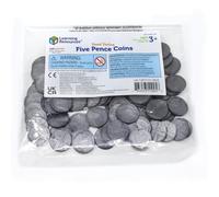 Learning Resources Five Pence Coins, Set of 100