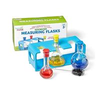Learning Resources- Flacons Starter Science, partir de 3 Ans, béchers en Plastique Laboratoire, Jouets de Mesure, kit de Chimie pour Enfants, matériel Scientifique Scolaire, 95814, Taille Unique