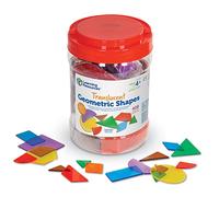Learning Resources Formes Géométriques Translucides, Géométrie Enfant 4 + | Assemblez et comparez des pièces colorées pour développer la logique, la créativité, la géométrie et le raisonnement spatial