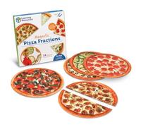 Learning Resources Fractions de Pizza Aimantées, Jeu de Fractions Dès 6 Ans | Assemblez des parts aimantées pour découvrir moitiés tiers quarts et fractions équivalentes avec un jeu de maths Montessori