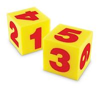Learning Resources Giant Soft Cubes - Numerals