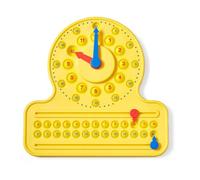 Learning Resources Popper Sensoriel à Bulles de l'Horloge avec Ligne Numérique pour Apprendre à Lire l'Heure, Horloge Codée par Couleur, Jouet Interactif et Amusant, Cadeau Garçons et Filles 5 6 7 Ans
