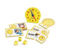 Learning Resources Horloge Enfant Apprentissage, Lecture de l’Heure, 5 Ans+ | Apprenez à lire l’heure avec les puzzles, les cartes et les activités ludiques pour découvrir l’heure analogique et numérique