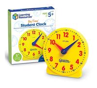 Learning Resources Horloge d'apprentissage pour Les élèves Big Time, Time Timer, Horloge Enfant, ressources Maternelle, Horloge pour Apprendre l'heure, Horloge Montessori