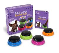 Learning Resources Hunger for Words Kit de démarrage pour Chien Parlant, Boutons avec Message enregistrable pour Chiens, Boutons pour Chien Parlant, apprends à Ton Chien à Parler