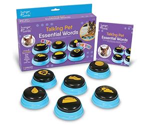 Learning Resources Hunger for Words Mots Essentiels pour Chien Parlant - kit de 6 Boutons avec Message pré-enregistré pour Chiens, Boutons de Communication pour Les Chiens