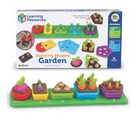 Learning Resources Jardin empilable Formes & Chiffres, 21 pièces - Tri & motricité dès 18 Mois