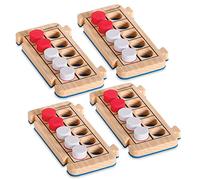 Learning Resources Jeu de 4 grilles de dix cases en mousse Rekenrod