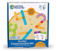 Learning Resources Jeu de Construction de nombres, Permet de Construire Les nombres de 0 à 9, développe Les capacités de Reconnaissance des Premiers nombres, inclut des activités, 4+