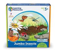 Learning Resources Jumbo Insects I Fly, Ant, Bee, Ladybug, Grasshopper, Butterfly, Dragonfly, 7 Insects
