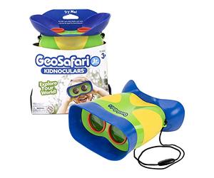 Learning Resources Jumelles Enfants GeoSafari Jr - sans Mise au Point - Grossissement 2X - Oculaires Confortables - Jouet Observation 3 Ans+ - Maison & Plein Air