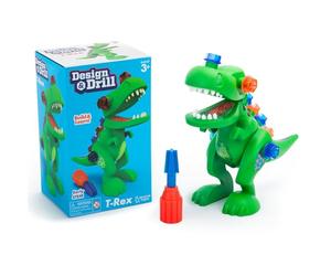 Learning Resources Kit Construction Design & Drill T-Rex Multicolore 12 Pièces Enfants Maternelle Dès 3 Ans Développe STEM Ingénierie Motricité Fine Créativité