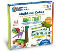 Learning Resources Kit d’activités de mathématiques élémentaires avec Cubes MathLink : ère des Dinosaures, à partir de 5 Ans