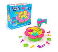 Learning Resources- Kit d’activités Design & Drill Flower Power Studio perceuse pour enfants, kit de 50 pièces, idéal pour les garçons et les filles à partir de 3 ans