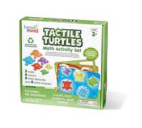 Learning Resources Kit d’activités mathématiques des tortues tactiles , apprentissage des nombres petite enfance, objets de tri mathématiques pour enfants, jouets de tri des couleurs, Montessori