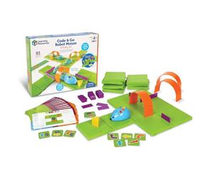 Learning Resources Kit d’Activités Souris Robot Code & Go - Initiation au Codage pour Enfants, 10 Activités, 30 Cartes de Programmation, Jouet STEM Éducatif dès 4 Ans