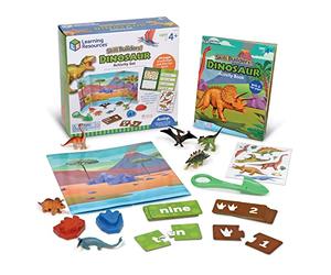 Learning Resources Kit d’activités sur Les Dinosaures Skill Builders, activités d’Apprentissage, Science préscolaire, Livre d’activités, Jouets Dinosaures, Jouets Dinos, Jouets jurassiques, 4+