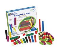 Learning Resources – Kit d'introduction aux réglettes Cuisenaire en bois, 74 pièces, 4 ans+