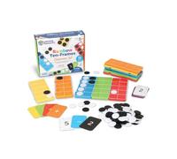 Learning Resources Kit de grilles de dix Cases Arc-en-Ciel pour la Classe, 10 grilles de dix Cases et compteurs à Relier, Aides à l'enseignement des mathématiques, Essentiels de la s 5 Ans