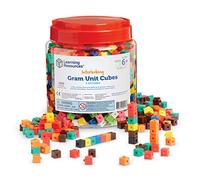 Learning Resources Lot de 1 000 cubes de grammage à emboîter pour salle de classe et mathématiques - 10 couleurs assorties - À partir de 6 ans