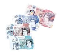 Learning Resources Lot de Faux Billets Euros Réalistes - 120 Pièces - Jouet Éducatif pour Enfants - Accessoire Marchande et Caisse Enregistreuse - Taille Réelle