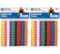 Learning Resources MATHLINK® CUBES-100, Cubes emboîtables pour activités mathématiques, Jeu éducatif STEM, comptage, Addition, soustraction, Motifs, tri par Couleur, motricité Fine, dès 5 Ans
