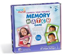 Learning Resources Memory J¿exprime Mes émotions,Cartes des émotions pour Enfants,80 Cartes,Jeu d'Association de Cartes,activités d'Apprentissage socio-émotionnel,3+