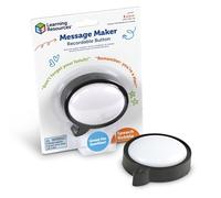 Learning Resources Message Maker Bouton enregistrable, jouets d'apprentissage socio-émotionnel, jeux d'apprentissage socio-émotionnel, 1 pièce