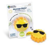 Learning Resources Message Maker Bouton Enregistrable Soleil Jouets d'apprentissage sociaux émotionnels Jeux d'apprentissage sociaux émotionnels 1 pièce