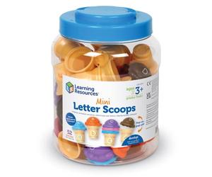Learning Resources Mini-Boules avec Lettres, Jouets d'alphabet, Apprendre Les Lettres, Jeux d'orthographe, tri des Couleurs, Apprentissage des Lettres, dès 3 Ans
