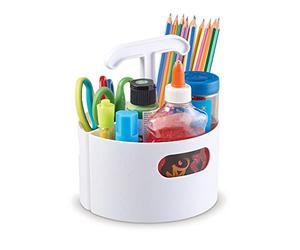 Learning Resources Mini Centre Create-a-Space (Blanc) - Système de Rangement pour Enseignants, Bricolage en t Bureau à Domicile