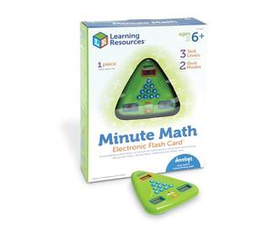 Learning Resources Minute de Maths, Jeu de Calcul Mental Électronique 7+ | Affrontez le chrono pour maîtriser les additions, les soustractions, les multiplications et les divisions avec 3 niveaux