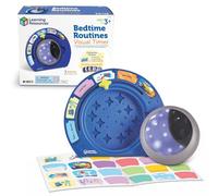 Learning Resources Minuteur Visuel des Routines du Soir, dès 3 Ans, minuteur en Forme de Lune avec lumière de Nuit et Autocollants