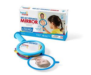 Learning Resources Miroir des Émotions Enfant et 15 Cartes Émotions, 3+ Ans | Choisissez une carte émotion, mimez l’expression dans le miroir et apprenez à reconnaître, nommer et exprimer vos émotions