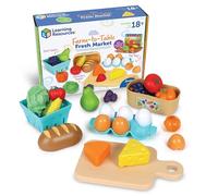 Learning Resources Jeu de dinette New Sprouts Le marché du Frais – 27 pièces – dès 18 mois