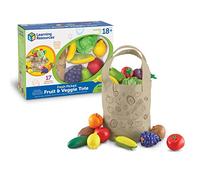 Learning Resources New Sprouts Panier Fruits et Légumes, Jouet Enfant 18 m+ | Jouez à la dînette avec des fruits et légumes réalistes, nommez-les et inventez des repas pour enrichir le vocabulaire