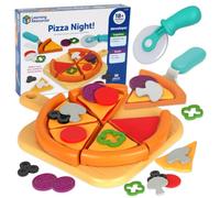 Learning Resources New Sprouts Soirée Pizza, Set d’Aliments factices Pizza | Set d’aliments factices pizza, jouet de cuisine d’imitation, développe la motricité fine et le jeu imaginatif, 2-6 ans