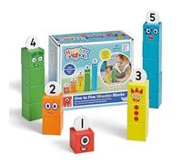 Learning Resources Numberblocks Blocs en Bois, 15 Blocs Multicouleur pour Construire Les Personnages de Un à Cinq, Apprendre Les Nombres et Le Comptage, Sac de Rangement, Jouet Éducatif, Âges 3 4 5+