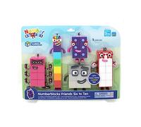 Learning Resources Numberblocks Figurines 6 à 10 à Collectionner, 3 Ans+ | Inventez des aventures avec les figurines Six à Dix, bougez leurs bras et rejouez vos scènes préférées de la série télévisée