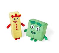 Learning Resources, Numberblocks Trois et Quatre Compagnons de Jeu, Numberblocks 3 et 4 en Peluche Douce, squishmallows pour Filles et garçons, Peluches pour Enfants de 1 à 3 Ans, à partir de 18 Mois