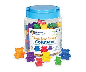 Learning Resources Ours à Compter et Trier, Jeu Éducatif dès 3 Ans | Comptez, triez et créez des suites avec 96 ours colorés pour développer la logique, le calcul et le sens des nombres