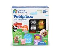Learning Resources - Jouet éducatif Peekaboo Learning Farm, dès 18 mois, motricité fine et couleurs