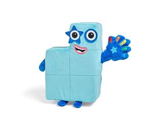 Learning Resources Peluche Interactive chantante Numberblock Cinq de, Jouet pour Compter, à partir de 3 Ans, Jouet Qui s’Allume, 12 Phrases et chansons, Chanson du générique des Numberblocks