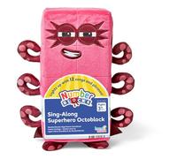 Learning Resources Peluche Numberblock Octoblock – Compagnon de jeu, chante 12 chansons, Âges 3 4 5+
