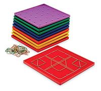 Learning Resources – Plateau géométrique 5 x 5 avec chevilles – Jeu de 10