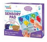 hand2mind Tablette sensorielle Couleurs et Formes – Jouet tactile, 16 activités, dès 3 ans