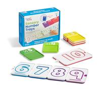 Learning Resources Plateaux de nombres sensoriels, Jouets éducatifs, Tableau de Suivi avec Les Doigts pour Apprendre Les mathématiques, comptage de 1 à 10, ressources en Classe, dès 3 Ans