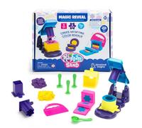 Learning Resources Playfoam Sable Magique révélation, Jouet sensoriel, Plus de 1,3 kg de Sable de Jeu, 4 Couleurs, 11 Outils, ne sèche Pas, créez des tranches et révélez Vos créations, dès 3 Ans