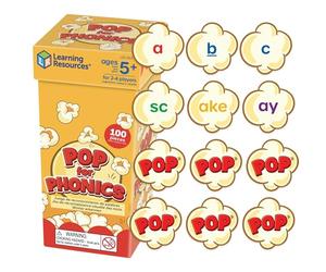 Learning Resources Pop for Phonics Jeu de Cartes Phonétique dès 5 Ans | Aide les enfants à reconnaître les sons des lettres et les schémas phonétiques en jouant