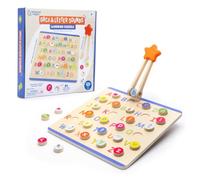 Learning Resources Puzzle en Bois ABC et Phonétiques des Lettres, 26 Jetons, Manipuler, Jouet Montessori pour Apprendre l'Alphabet et Développer la Motricité Fine, Cadeau Garçon et Fille 3 4 5 Ans +